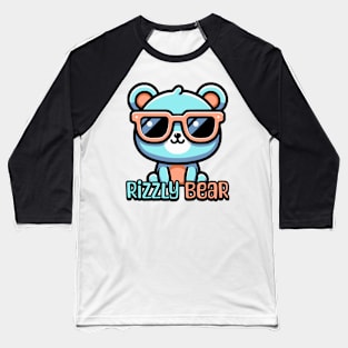 Rizzly Bear? Cute Bear Pun Baseball T-Shirt